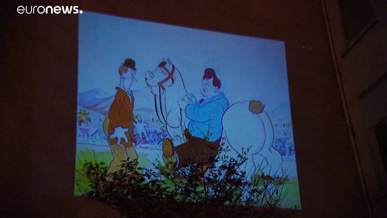 Momentos mágicos durante la cuarentena en un barrio de Lyon