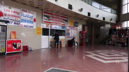 Şehirlerarası otobüs terminalinde seferler durma noktasına geldi  - BATMAN