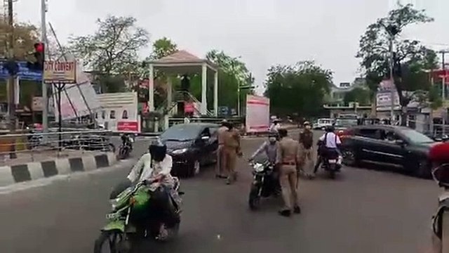 राजधानी लखनऊ में दिखा लॉक डाउन का असर