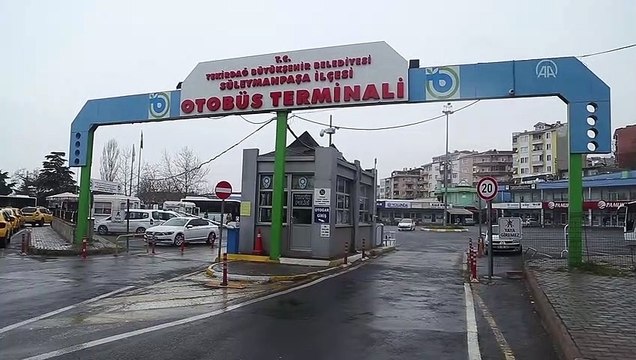 Trakya'daki otogarlarda koronavirüs tedbirleri uygulanıyor - TEKİRDAĞ