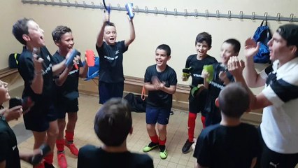 Cri de victoire des U11 contre le Hyères F.C  3-0