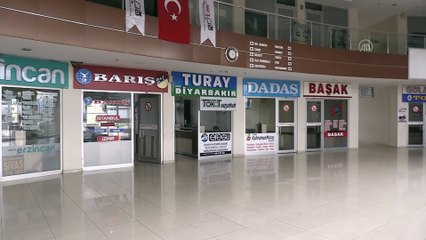 Otogar, havalimanı ve garda koronavirüs sakinliği - ERZİNCAN