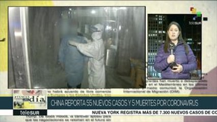 China reporta 55 nuevos casos y 5 muertes por COVID-19