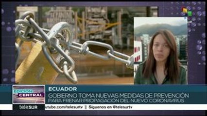 Aumentan a más de mil los casos de coronavirus en Ecuador