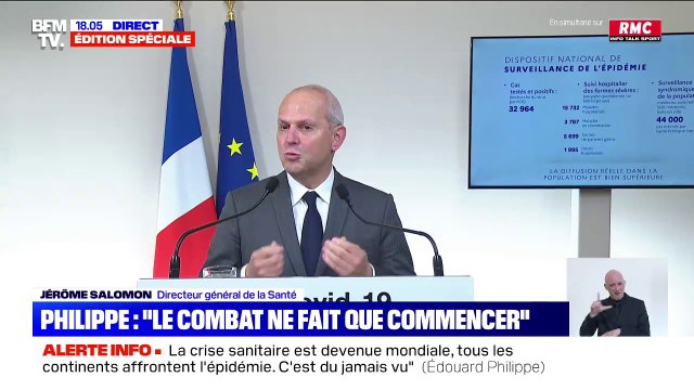 Le directeur général de la Santé donne des explications sur l'évolution des chiffres du coronavirus
