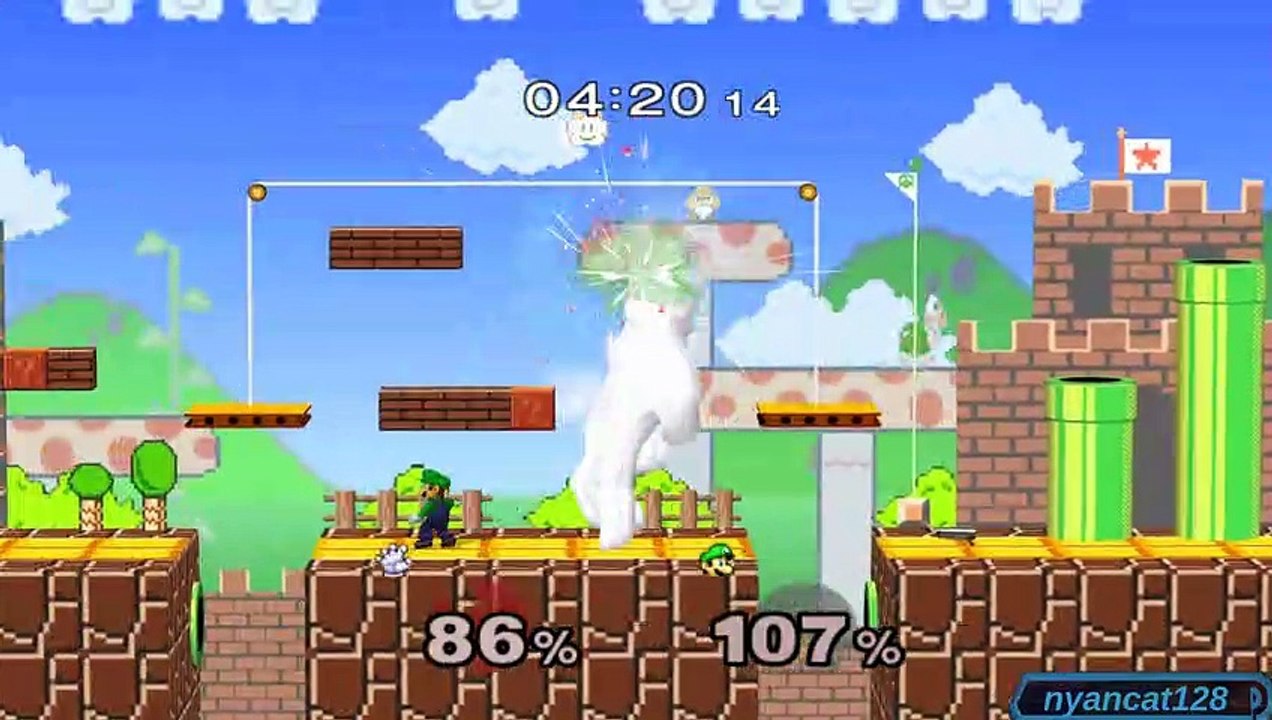 Super Smash Bros. Melee: Classic Mode as Random Status Effect Master Hand