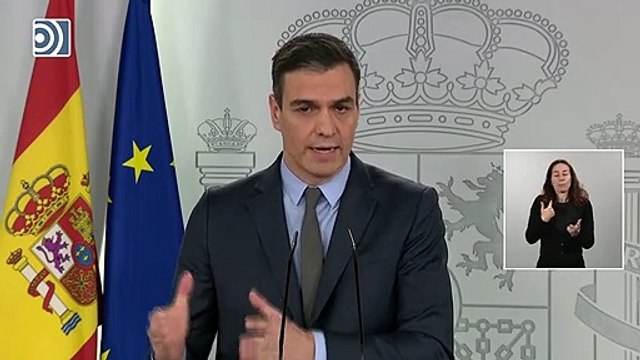 Sánchez: Todos los trabajadores de las actividades no esenciales deberán quedarse en casa