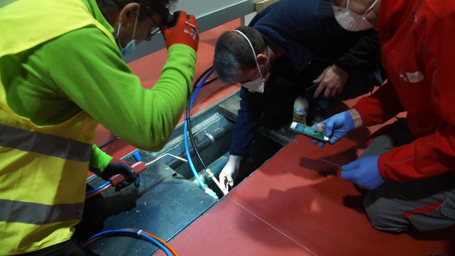 Los operarios continúan mejorando el hospital de Ifema