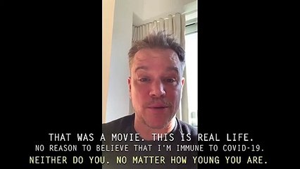 Matt Damon explains why SocialDistancing is the most critical thing you can do