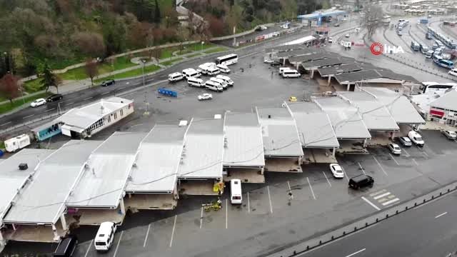 Harem Otogarının faaliyetleri geçici olarak durduruldu.