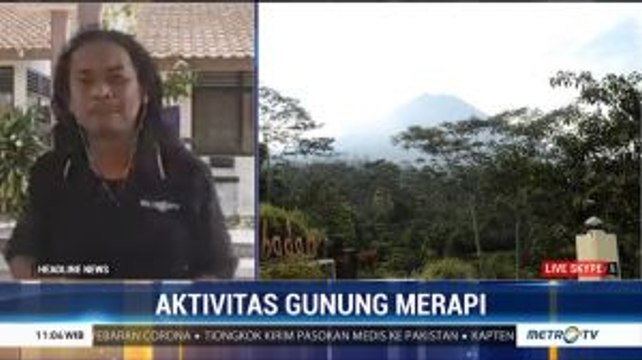 Pascaerupsi, Gunung Merapi Masih Keluarkan Asap Solfatara