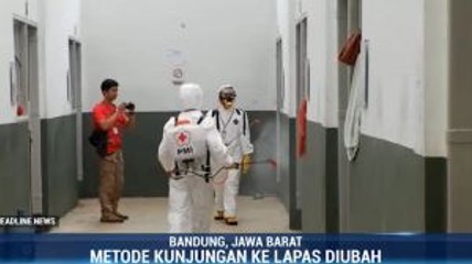 Lapas Banceuy Bandung Disemprot Disinfektan