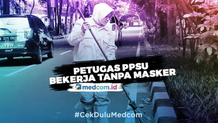 Tak Khawatir Korona, Petugas PPSU Bekerja Tanpa Masker