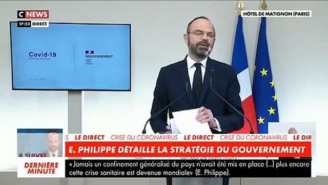 Coronavirus : La conférence de presse d'Edouard Philippe le samedi 28 mars 2020 sur le coronavirus