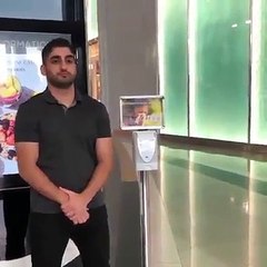 When people refuse to take hand sanitaizer
