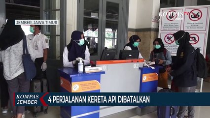 Télécharger la video: 4 Perjalanan Kereta Api Dibatalkan oleh PT KAI Daops 9