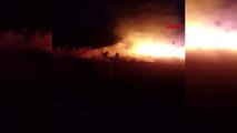 Burdur Gölü'nde sazlık yangını