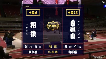 Tobizaru vs Hakuyozan - Haru 2020, Juryo - Day 14