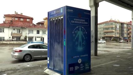 Ankara'da iki firma "dezenfektan kabini" üretti