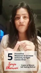 5 Preventive Measures to Increase  Immunity to fight  Corona Virus