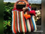 adorable crochet hand bags,incredible designs,designer collection.