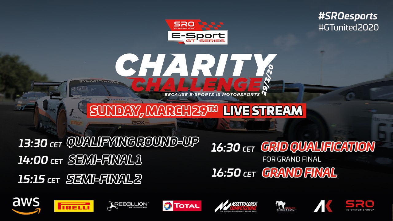 LIVE - SRO CHARITY E-SPORTS EVENT - ASSETTO CORSA COMPETIZIONE 2020 (2)