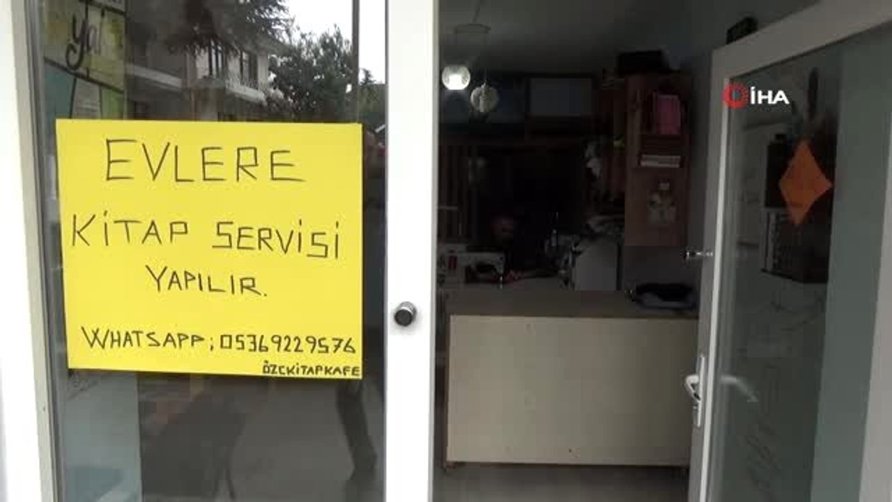 İnsanlar evde kalsın diye evlere kitap servisine başladı