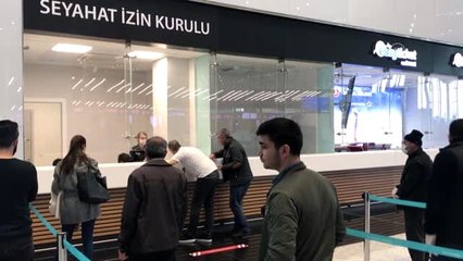 İstanbul Havalimanı'nda iç hat yolcularının seyahat izin belgesi için başvuruları başladı