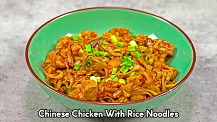 Chinese Chicken With Rice Noodles 4K