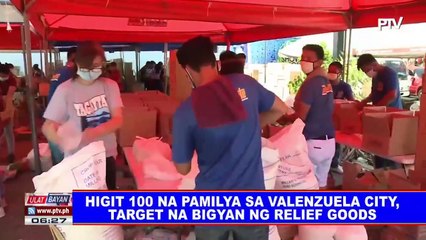 Higit 100 na pamilya sa Valenzuela City, target na bigyan ng relief goods