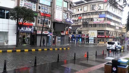 Trabzon'da 'Evde kal' çağrısına uyuluyor