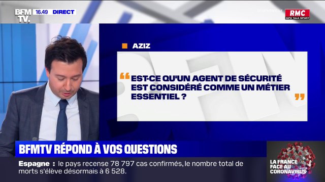 Agent de sécurité est-ce considéré comme métier essentiel? BFMTV répond à vos questions