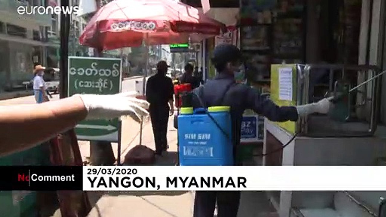 Coronavirus-Pandemie: Großflächige Desinfektionen in Myanmar und Äthiopien