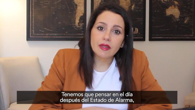 Arrimadas pide a Sánchez una cumbre telemática con los partidos