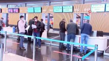 İstanbul Havalimanı'nda Yolcular Seyahat İzin Belgesi İçin Başvuruyor
