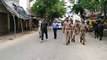 मैनपुरी: लॉकडाउन के चलते तहसीलदार ने नगर में पैदल चलकर किया फ्लैग मार्च