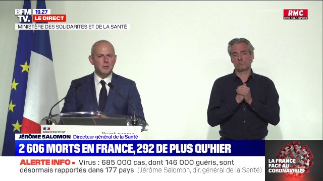 Jérôme Salomon: 5 millions de masques sont arrivés ce soir de Chine à l'aéroport Roissy-Charles de Gaulle
