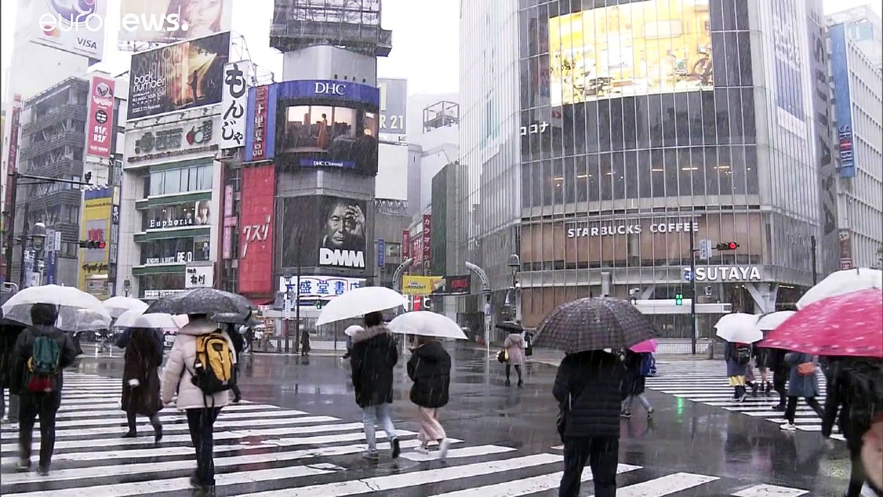 Tokyo snow: Authorities hope snow will help keep Japanese at home