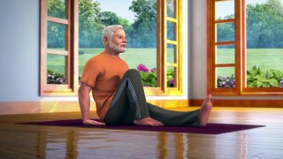 Yoga in 3D: Vakrasana - English