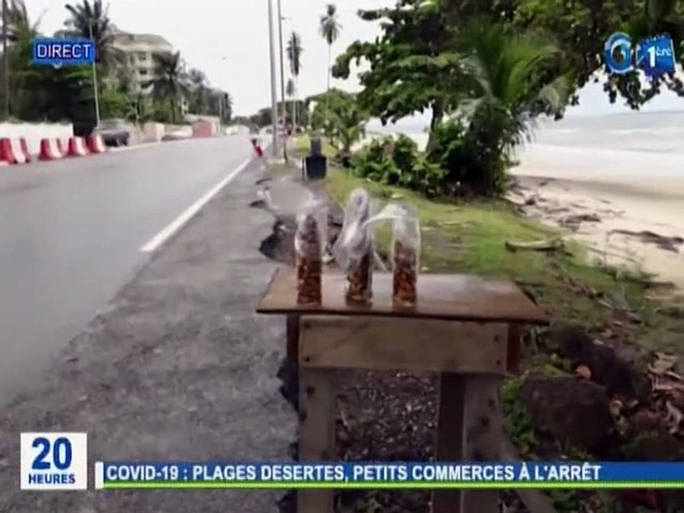 RTG / Covid 19 - Plages désertes, petits commerces tous à l’arrêt