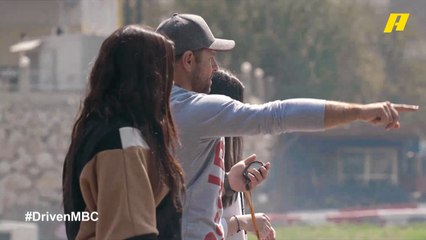 عبد الله في تحدي "درفت" بسيارة نيسان 370 زد ضد نيفين وكارين