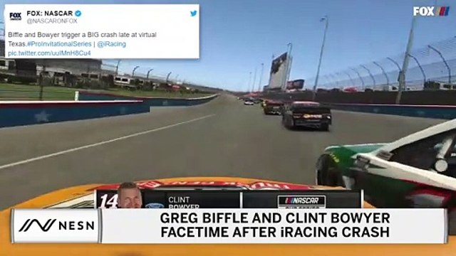 Greg Biffle, Clint Bowyer FaceTime After iRacing Crash