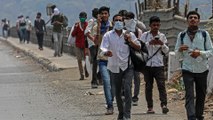 Coronavirus: Chaos across India as thousands of stranded migrant workers flee cities under lockdown