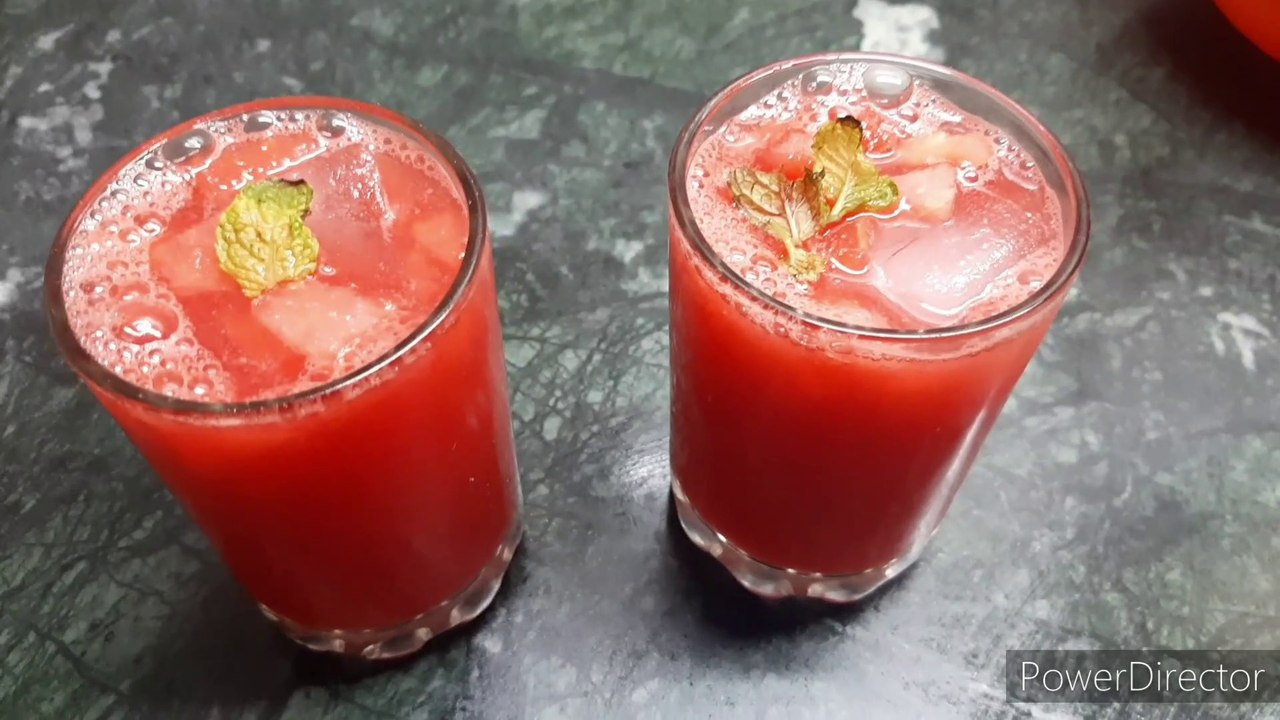 गर्मियों में शरीर को ठंडक देने वाला तरबूज का जूस 2 मिनट में बनाएं | Watermelon Juice | Summer drink