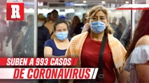 México confirmó 993 casos positivos de Coronavirus