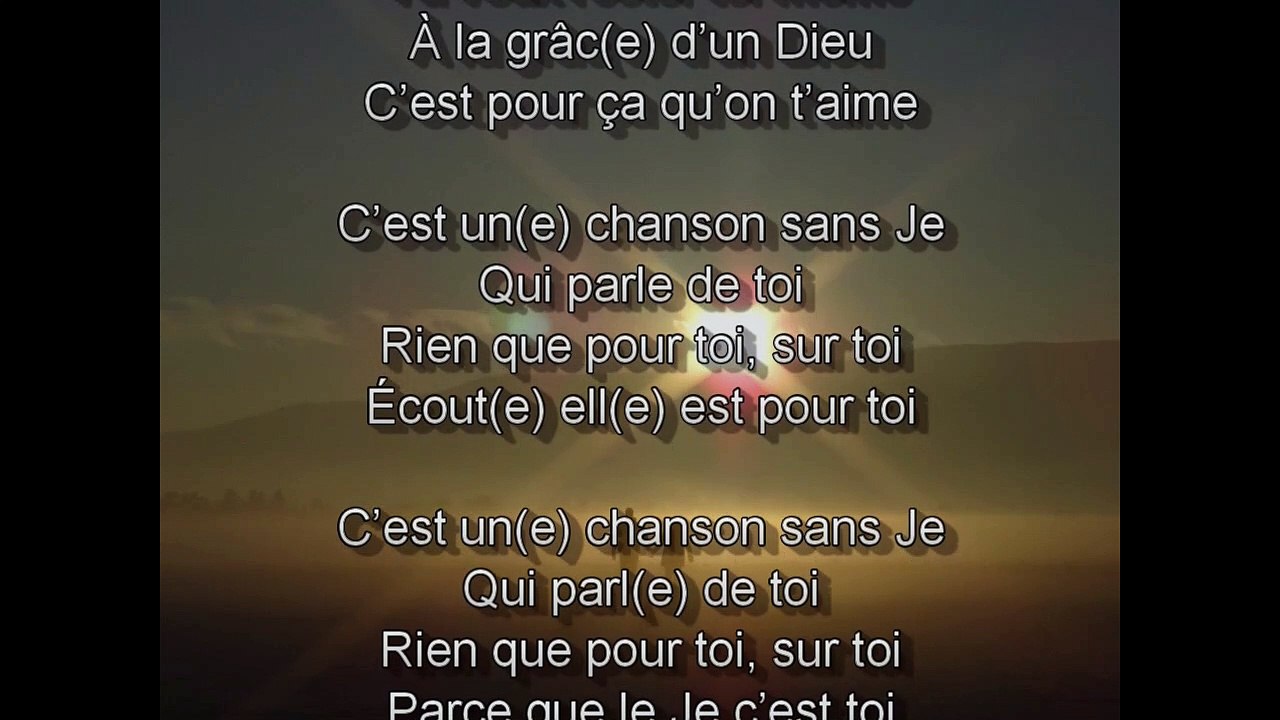 Une Chanson Sans Je - de Jean-Marc Lagniel et Robert Labrosse