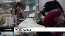 В Идлибе налаживают пошив масок