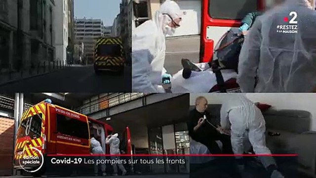 Les sapeurs pompiers de Paris sur le front renforcent les mesures de sécurité et doivent faire face à plus de 400 sorties par jour