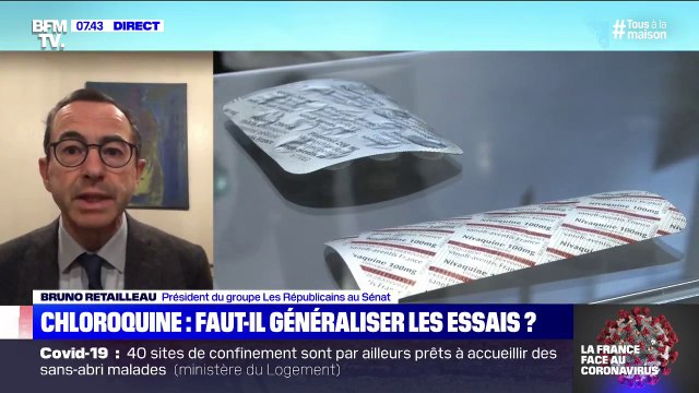 Masques livrés depuis la Chine: Je voudrais remercier le gouvernement de nous avoir entendus (Bruno Retailleau)