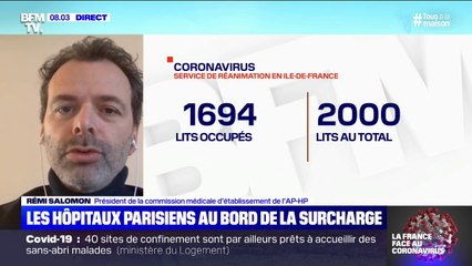 Rémi Salomon (président de la commission médicale AP-HP): "Nous sommes proches de la saturation en ile-de-France"